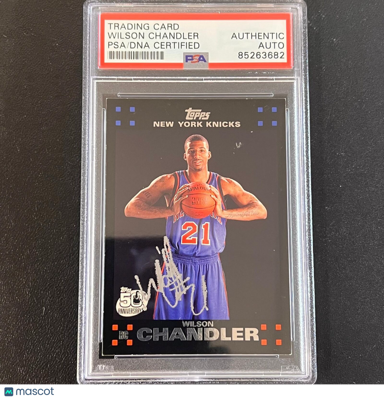 2007 Topps 50th Anniversary #133 WILSON CHANDLER Signed Card AUTO PSA Slabbed Kn