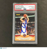 2009-10 Panini Basketball #45 Jose Calderon Signed Card AUTO PSA Slabbed Raptors