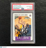 2015-16 NBA Hoops #182 Kosta Koufos signed Card Auto PSA Slabbed Kings