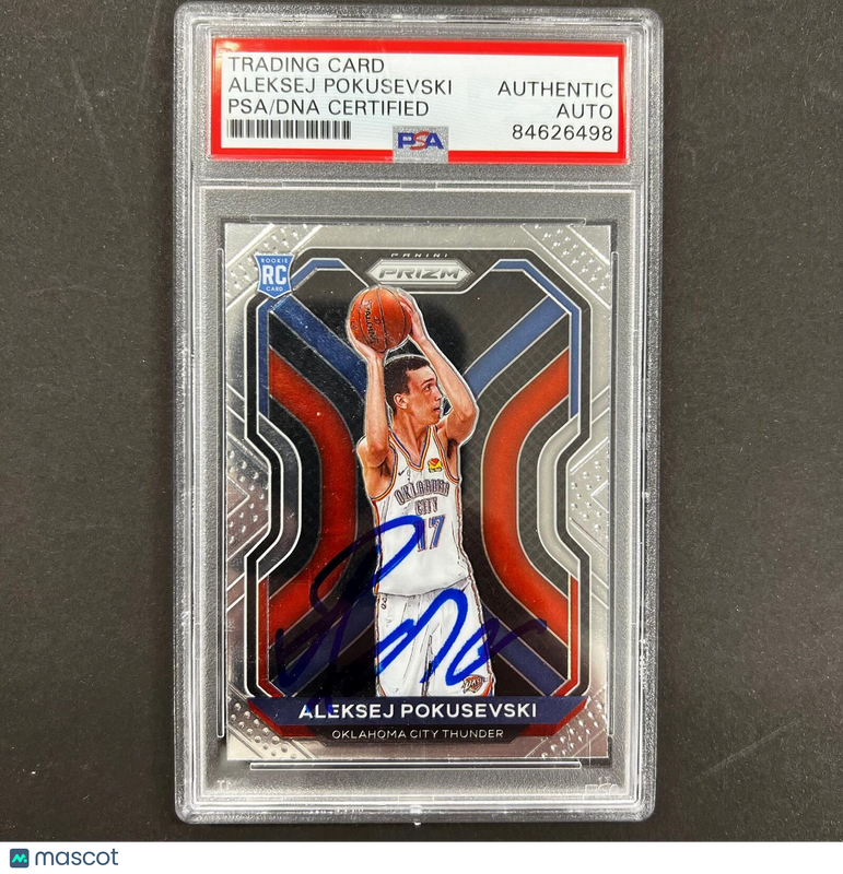 2020-21 Panini Prizm #264 Aleksej Pokusevski Signed Card AUTO PSA Slabbed RC Thu