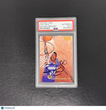 1996-97 Skybox #12 Tony Delk Signed Card AUTO PSA/DNA Slabbed Hornets