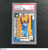2004-05 Upper Deck Hardcourt #21 Nene Hilario Signed Card Auto PSA Slabbed Denver Nuggets