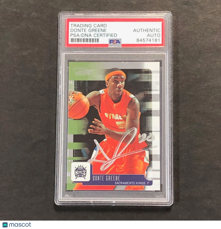 2008-09 Upper Deck MVP #85 Donte Greene Signed Card AUTO PSA/DNA Slabbed Kings