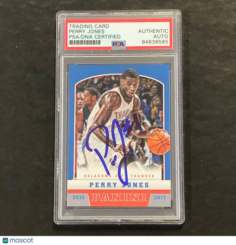 2012-13 Panini Basketball #209 Perry Jones Signed Card AUTO PSA Slabbed Thunder