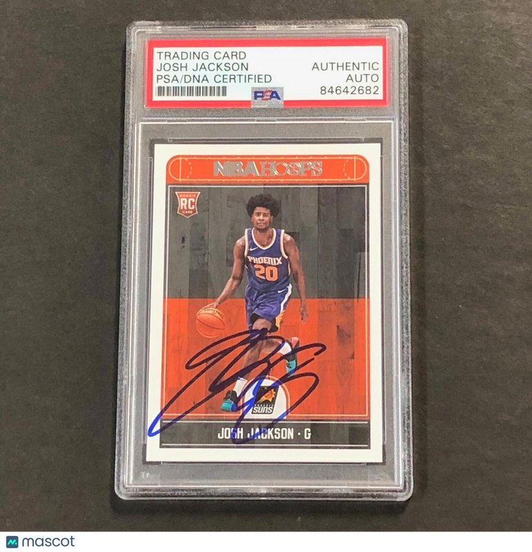 2017-18 NBA Hoops #254 Josh Jackson Signed Rookie Card AUTO PSA Slabbed RC Suns