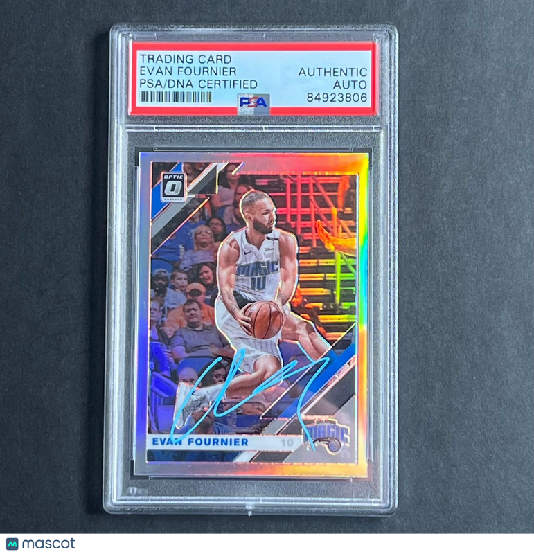 2019-20 Panini Optic #15 Evan Fournier Signed Card AUTO PSA Slabbed Magic