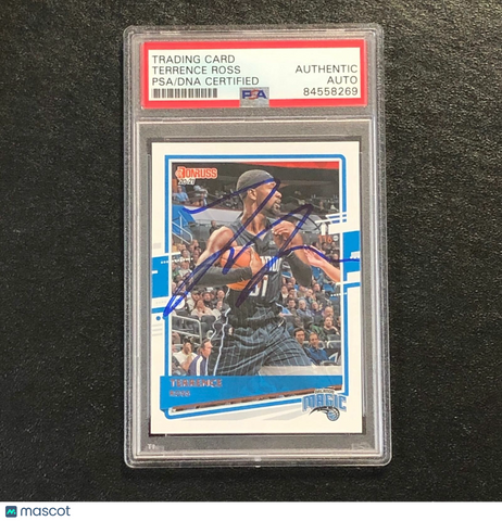 2020-21 Panini Donruss #50 Terrence Ross Signed Card AUTO PSA Slabbed Magic