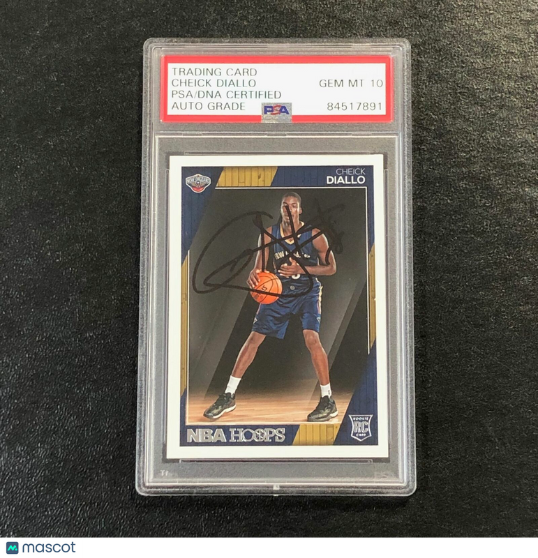 2016-17 NBA Hoops #289 Cheick Diallo Signed Card AUTO 10 PSA Slabbed RC Pelicans