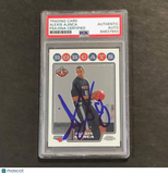 2008-09 Topps Chrome #199 Alexis Ajinca Signed Card AUTO PSA Slabbed Bobcats