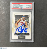 2009-10 Panini #44 Charlie Villanueva Signed Card AUTO PSA/DNA Slabbed Pistons