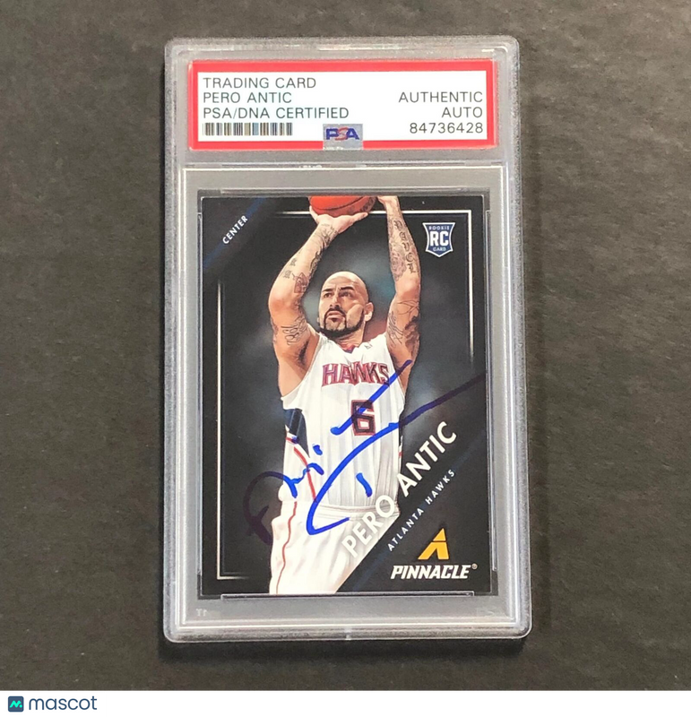 2013-14 Panini Pinnacle #20 Pero Antic Signed Card AUTO PSA Slabbed Hawks