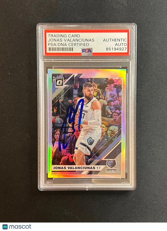 2019-20 Panini Donruss Optic #130 Jonas Valanciunas Signed Card AUTO PSA Slabbed