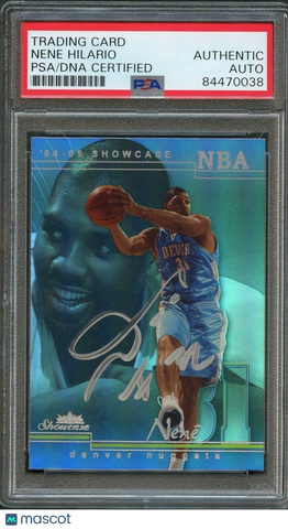 2004-05 Fleer Showcase #88 Nene Signed AUTO PSA Slabbed Nuggets