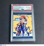 2012 Panini NBA Hoops #58 Dante Cunningham Signed Card AUTO PSA Slabbed Grizzlie