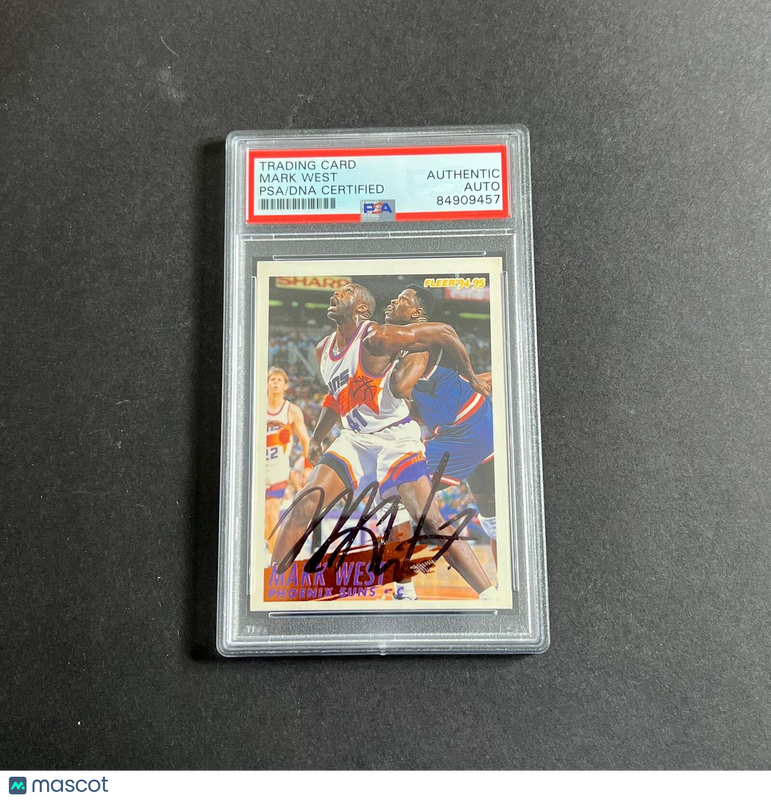1994-95 Fleer #182 Mark West Signed Card AUTO PSA Slabbed Suns