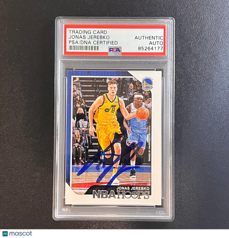 2018-19 Panini Hoops #55 Jonas Jerebko Signed Card AUTO PSA Slabbed Warriors