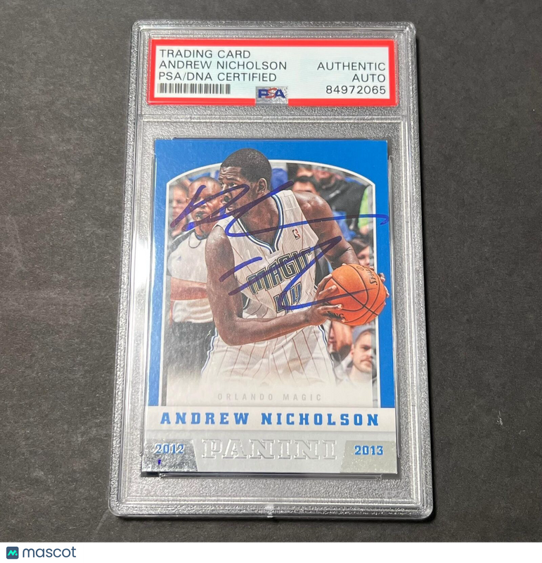 2012-13 Panini Basketball #221 Andrew Nicholson Signed Card AUTO PSA Slabbed Mag