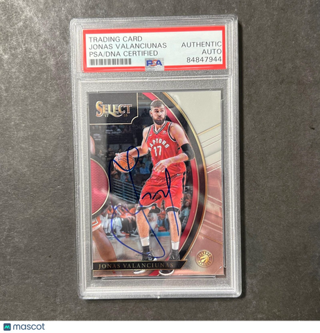 2017-18 Panini Prestige #75 Jonas Valanciunas Signed Card AUTO PSA Slabbed Toron