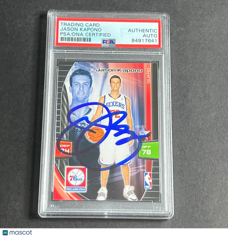2009-10 Panini Adrenalyn Jason Kapono Signed Card AUTO PSA/DNA Slabbed Bobcats