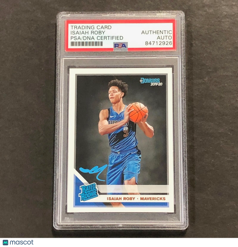 2019-20 Panini Donruss #235 Isaiah Roby Signed Card Auto PSA Slabbed Mavericks