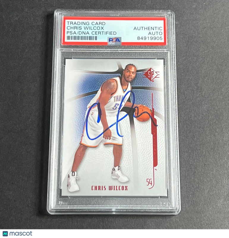 2008-09 Upper Deck SP #6 Chris Wilcox Signed Card AUTO PSA Slabbed Thunder
