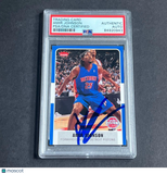 2007-08 Fleer #2 Amir Johnson Signed Card AUTO PSA Slabbed Pistons