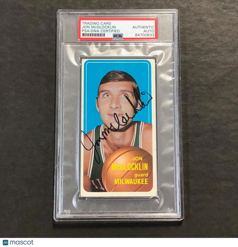 1970-71 Topps Basketball #139 Jon McGlocklin Signed Card AUTO PSA/DNA Slabbed Bu