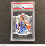 2009-10 Donruss Elite #114 Mehmet Okur Signed Card AUTO PSA Slabbed Jazz