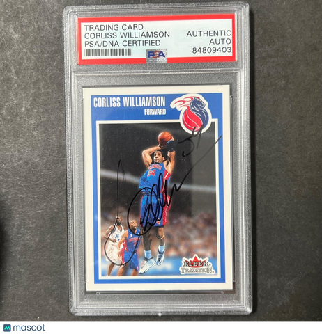 2002-03 Fleer Tradition #37 Corliss Williamson Signed Card AUTO PSA Slabbed Pist