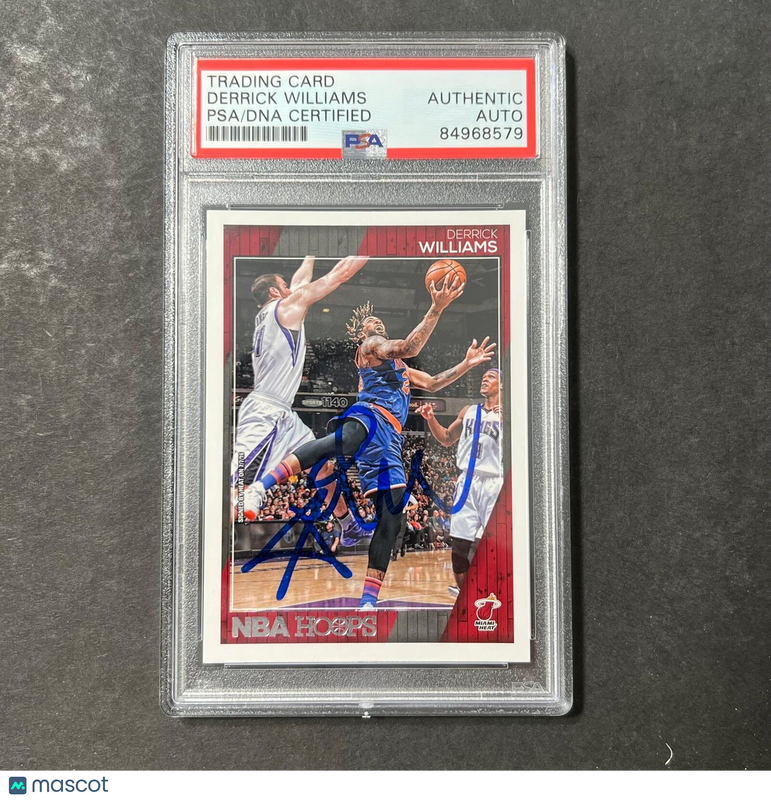 2016-17 Panini Hoops #69 Derrick Williams Signed Card PSA/DNA Slabbed Heat