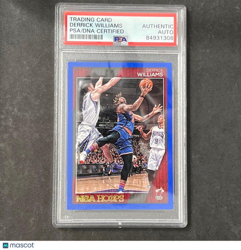 2016-17 Panini Hoops #69 Derrick Williams Signed Card PSA/DNA Slabbed Heat