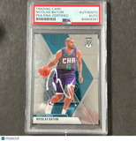 2019-20 Panini Mosaic #102 Nicolas Batum Signed Card Auto PSA Slabbed Hornets