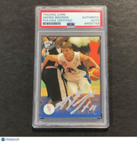2004 PressPress #G3 Andris Biedrins Signed Card PSA Slabbed
