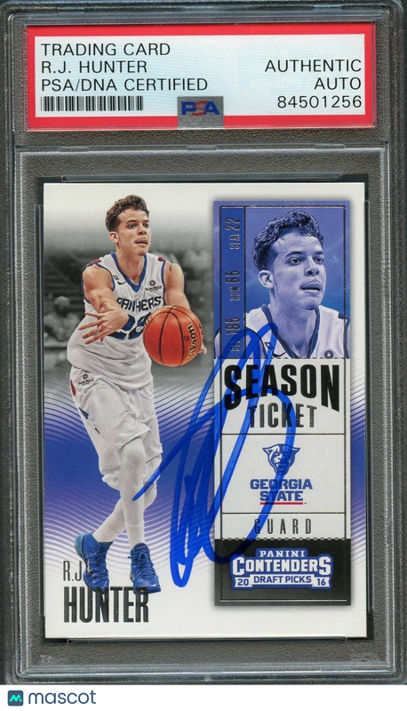 2016 Contenders Draft Picks #78 RJ HUNTER Signed Card AUTO PSA Slabbed Georgia S