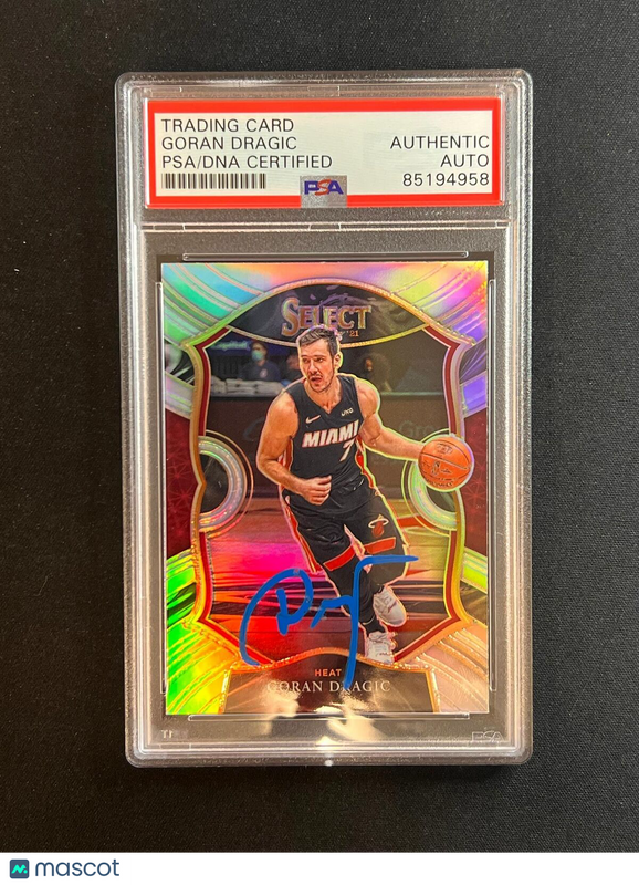 2019-20 Panini Select #22 Goran Dragic Signed Card AUTO PSA/DNA Slabbed Heat