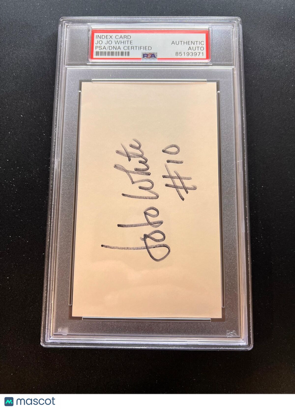 Jo Jo White signed cut PSA/DNA slabbed AUTO Celtics
