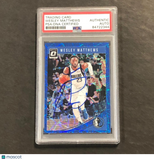 2018-19 Panini Optic #20 Wesley Matthews Signed Card AUTO PSA Slabbed Mavericks