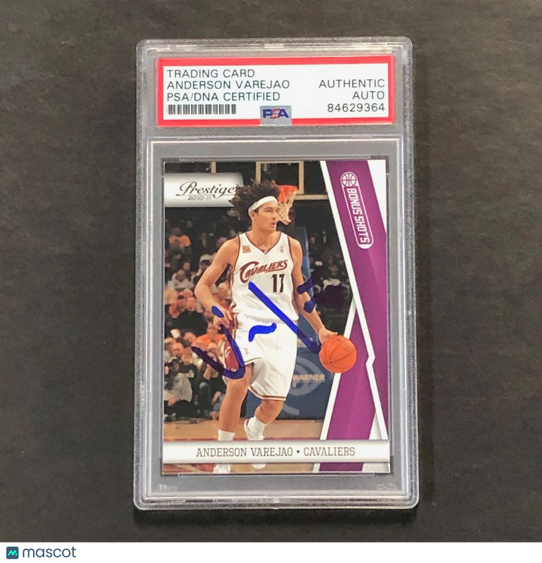 2010-11 Panini Prestige #17 Anderson Varejao Signed Card AUTO PSA Slabbed Cavali