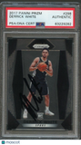 2017-18 Panini Prizm #298 Derrick White Signed Card AUTO PSA/DNA Slabbed Spurs R