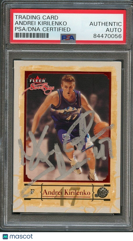2004-05 Fleer Sweet Sigs #29 Andrei Kirilenko Signed Card AUTO PSA Slabbed