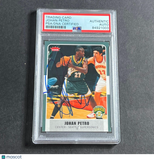 2007-08 Fleer #106 Johan Petro Signed Rookie Card AUTO PSA Slabbed Supersonics