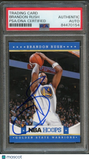 2012-13 NBA Hoops #184 Brandon Rush Signed Card AUTO PSA Slabbed Warriors
