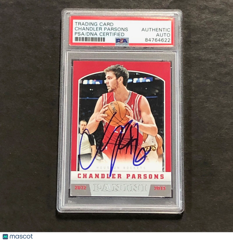 2012-13 Panini #212 Chandler Parsons Signed Card AUTO PSA/DNA Slabbed Rockets