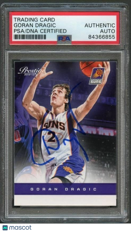 2012-13 Panini Prestige #38 Goran Dragic Signed Card AUTO PSA/DNA Slabbed Suns