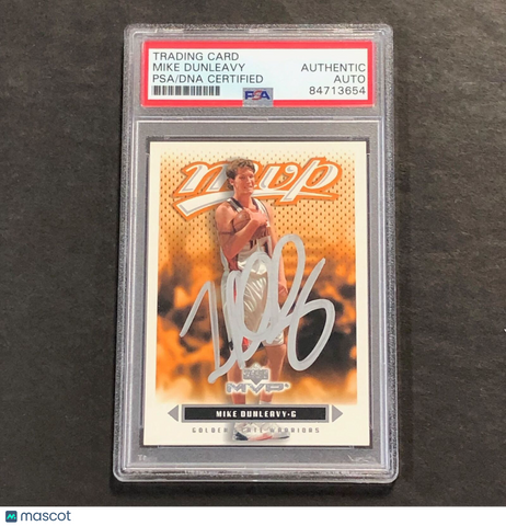 2003-04 Upper Deck MVP #49 Mike Dunleavy Signed Card Auto PSA Warriors