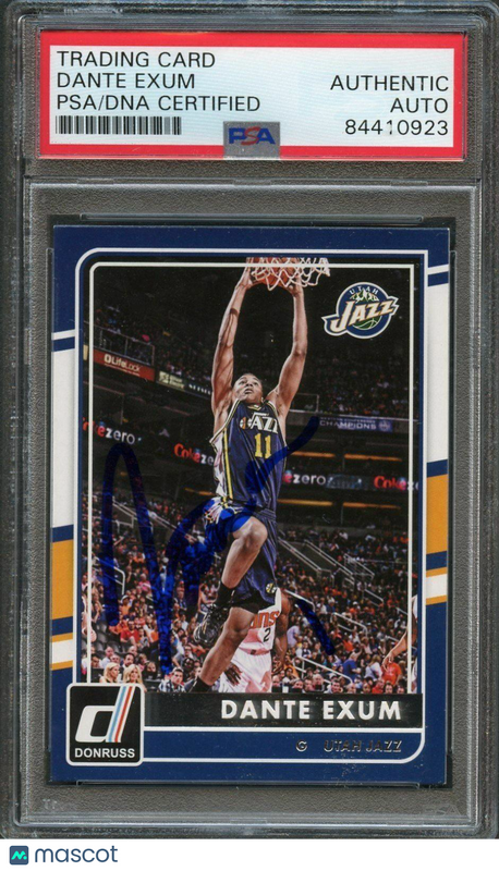 2015-16 Donruss Basketball #191 Dante Exum Signed Card AUTO PSA Slabbed Jazz