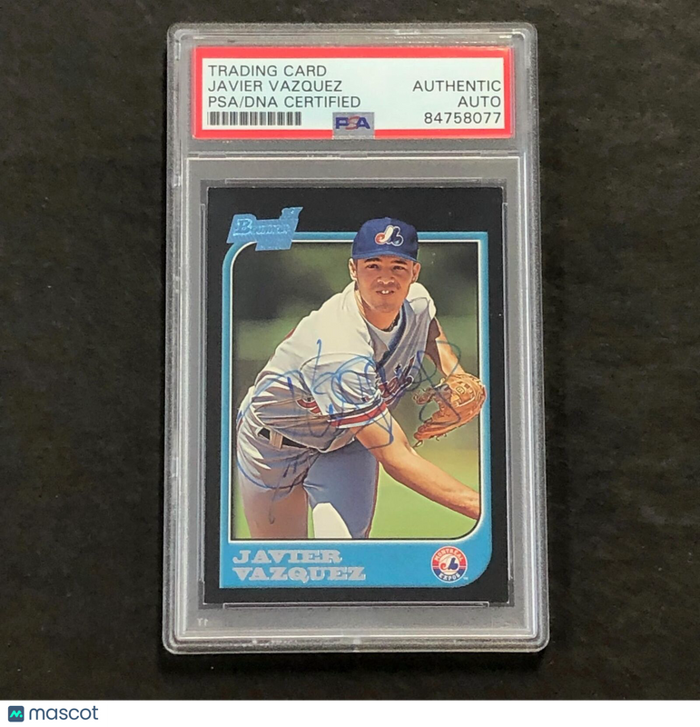 1997 Bowman #387 Javier Vasquez Signed Card PSA Slabbed Auto Expos