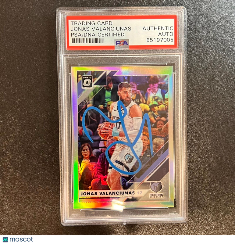 2019-20 Panini Donruss Optic #130 Jonas Valanciunas Signed Card AUTO PSA Slabbed