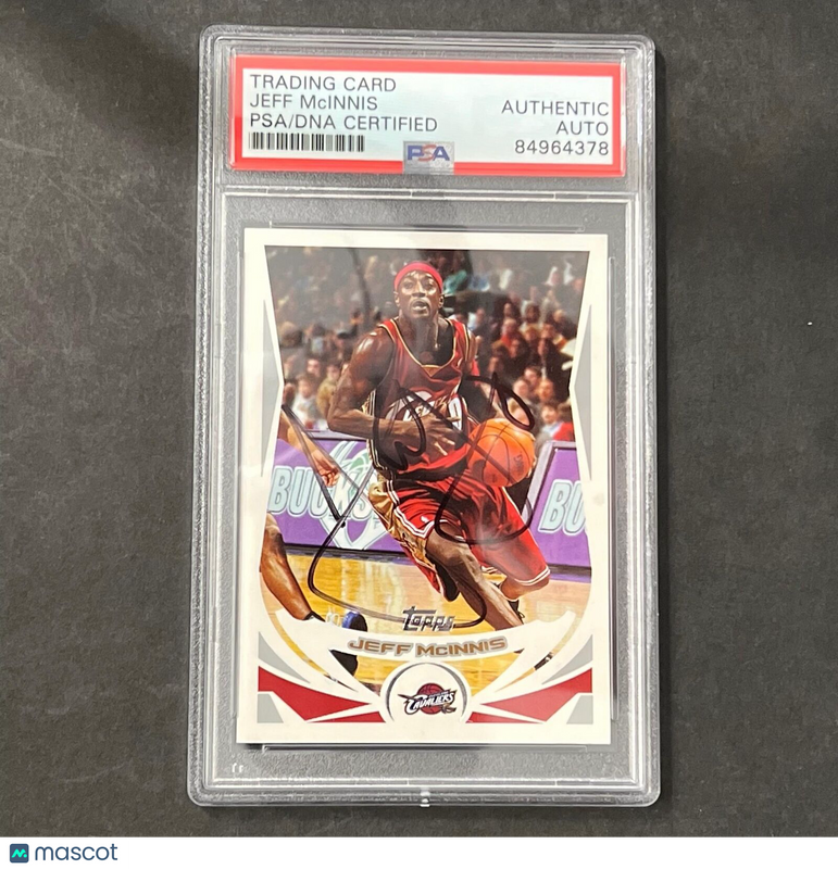 2004-05 Topps #218 Jeff McInnis Signed Card Auto PSA Slabbed Cleveland Cavaliers