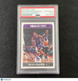 2017-18 NBA Hoops #96 Malachi Richardson Signed Card AUTO PSA Slabbed Kings
